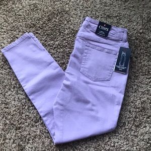 Women’s Chaps Ankle Regular Length Slimming Fit Lavender Pants NWT size 6